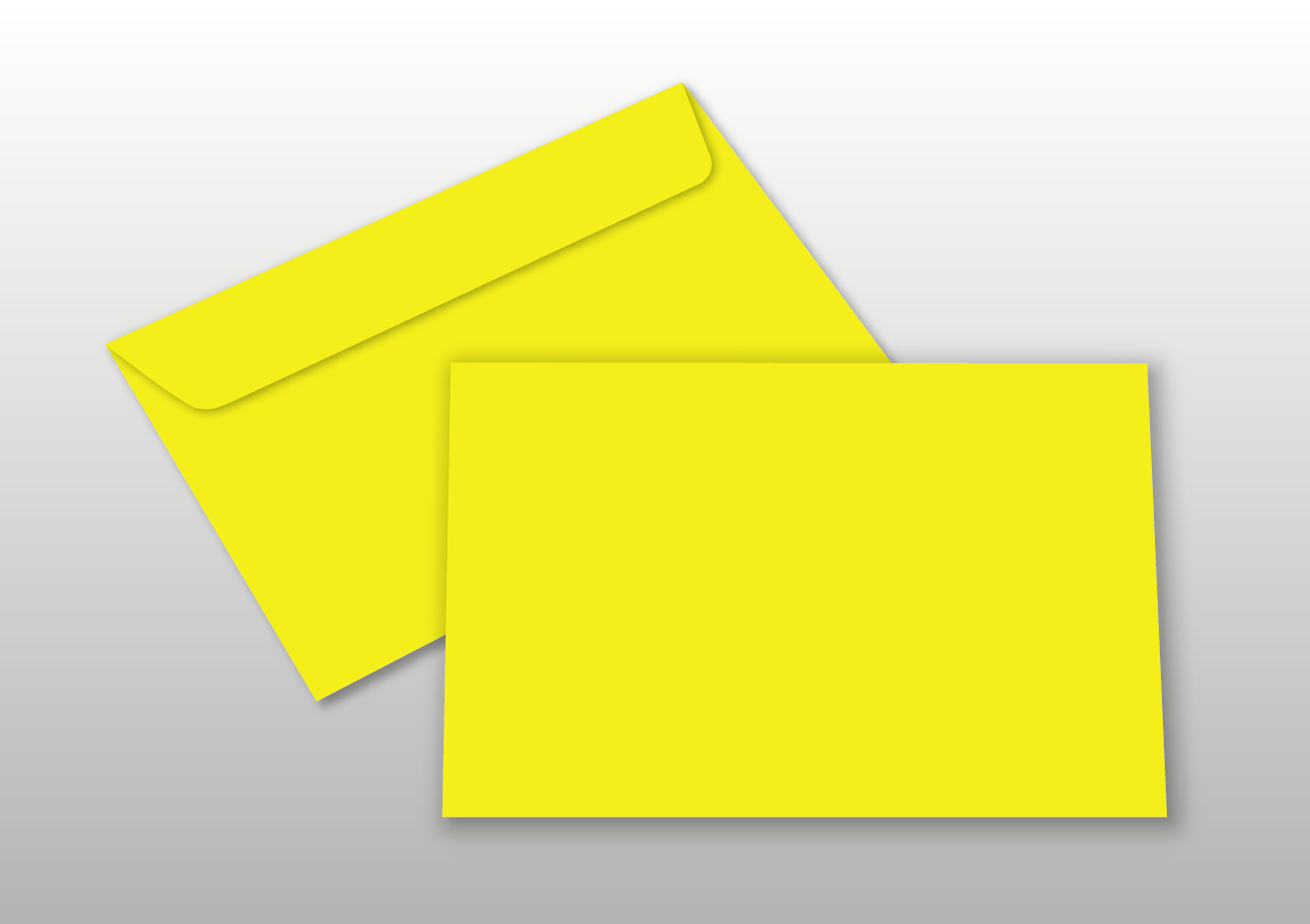 Kuverts für A6-Karten, gelb