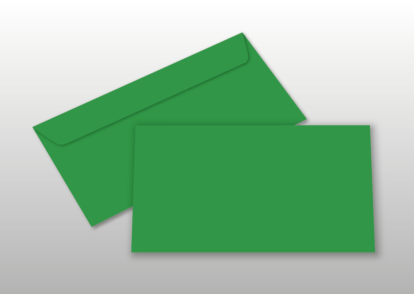 Kuverts für DIN lang-Karten, grün