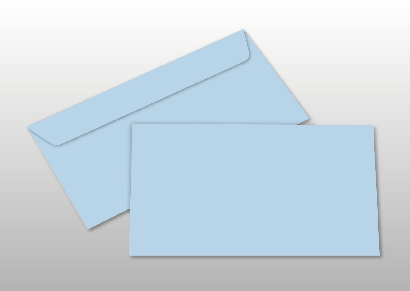 Kuverts für DIN lang-Karten, hellblau