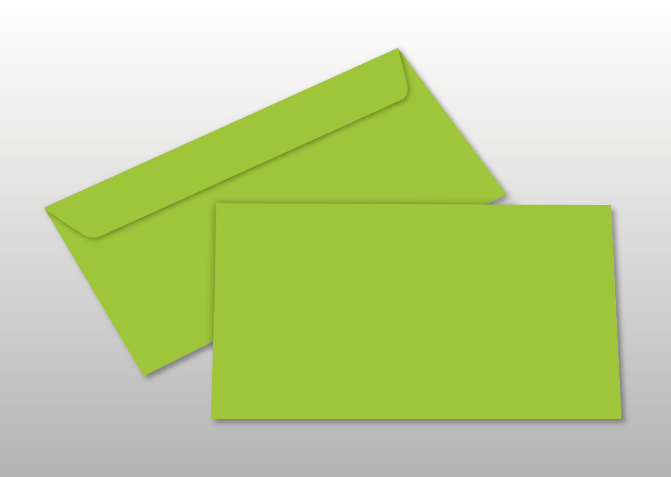 Kuverts für DIN lang-Karten, hellgrün