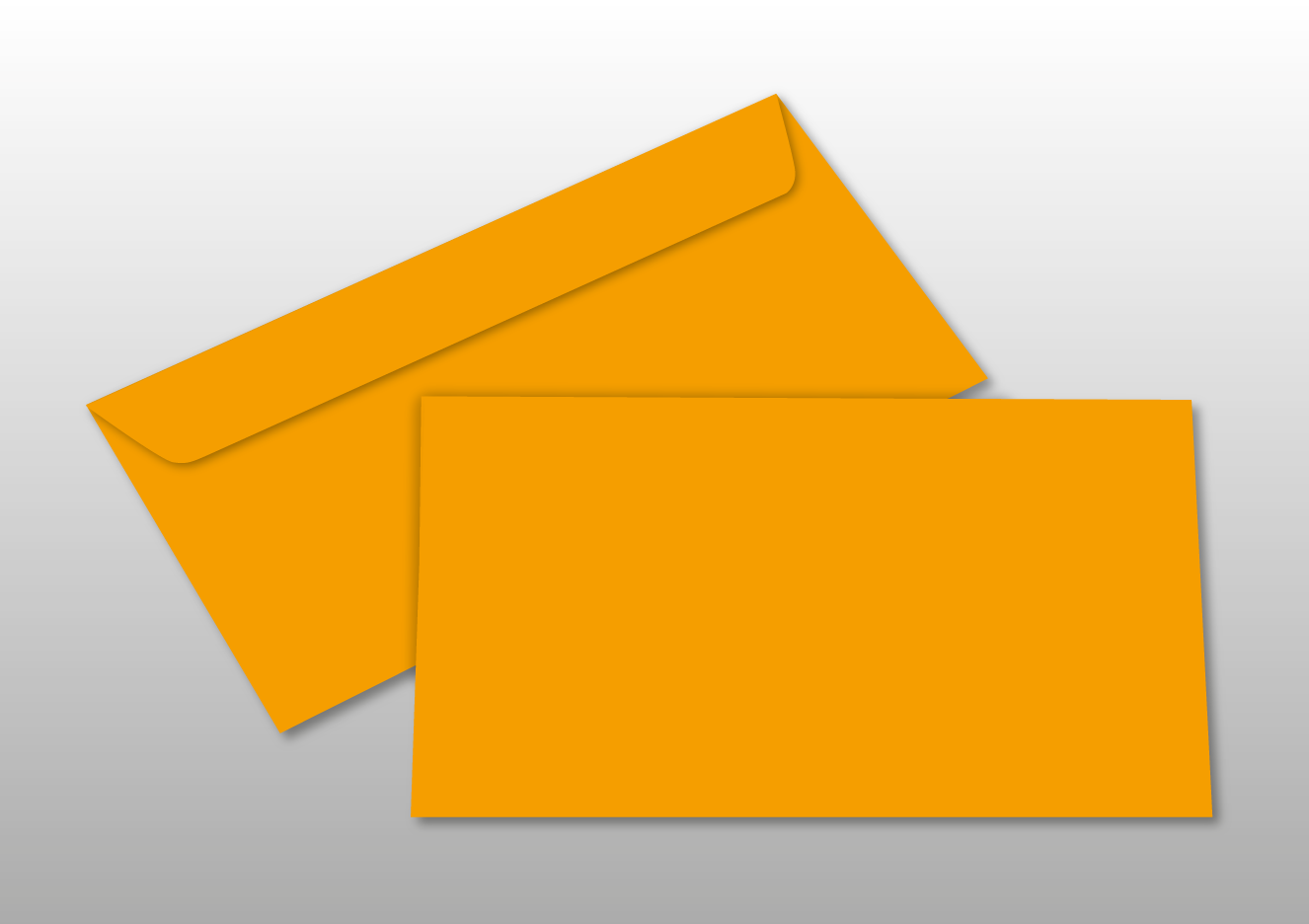 Kuverts für DIN lang-Karten, orange