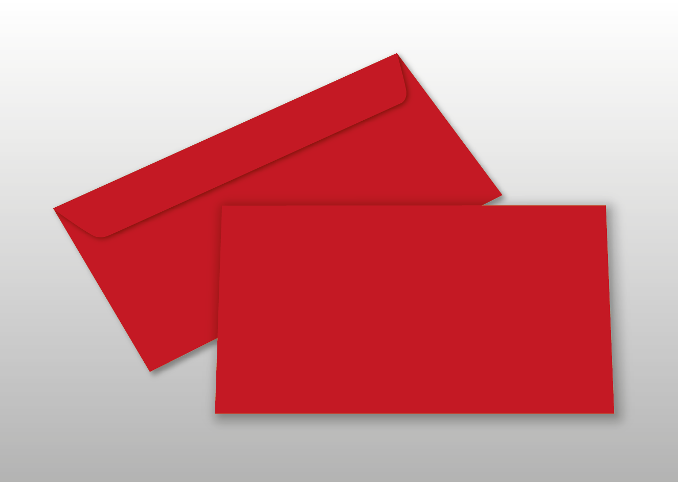 Kuverts für DIN lang-Karten, rot