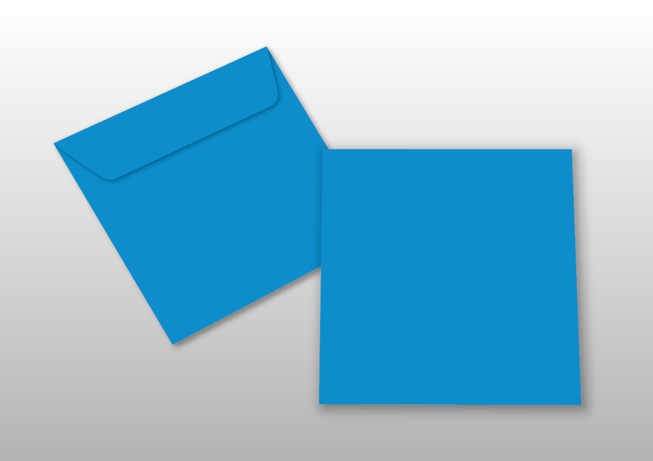 Kuverts für Quadratkarten, blau