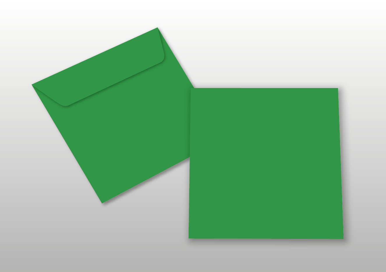 Kuverts für Quadratkarten, grün