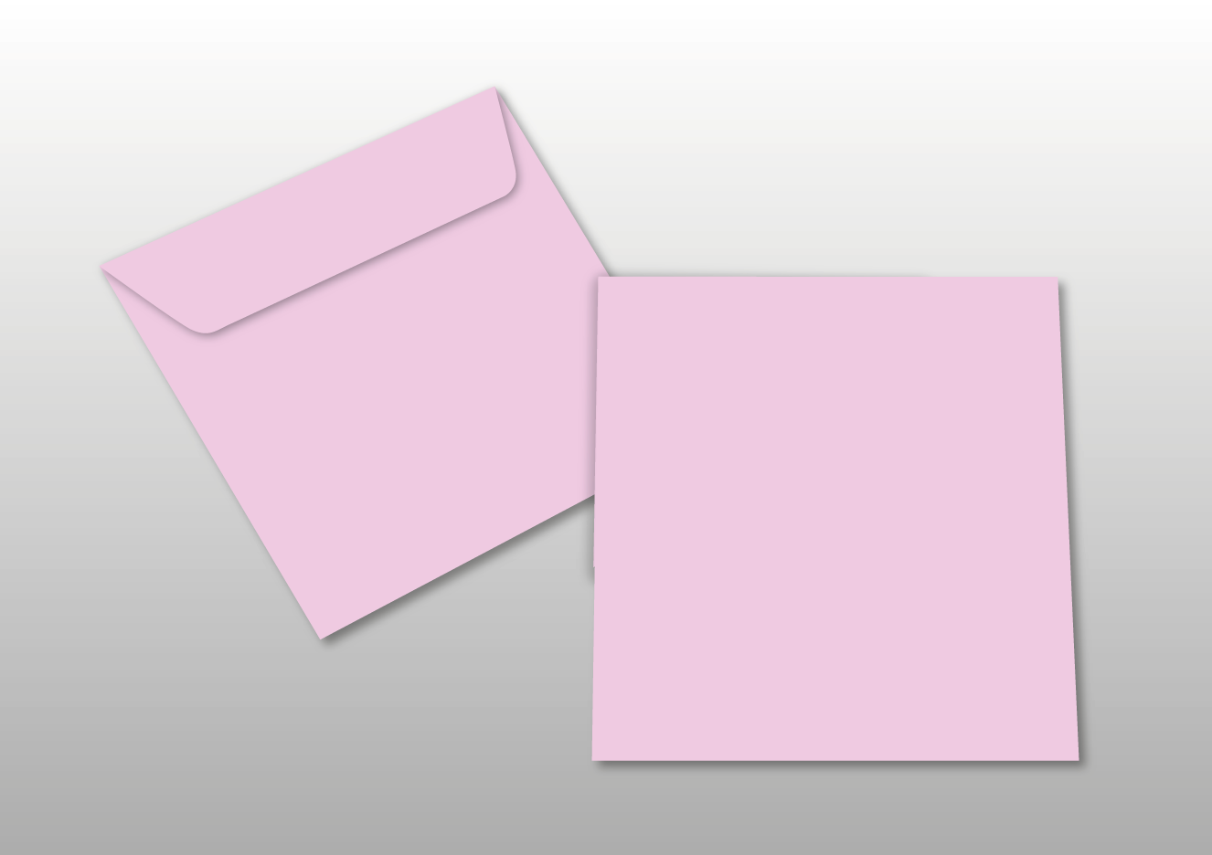 Kuverts für Quadratkarten, rosa