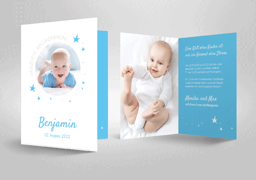 geburtskarten geburt taufe baby citer