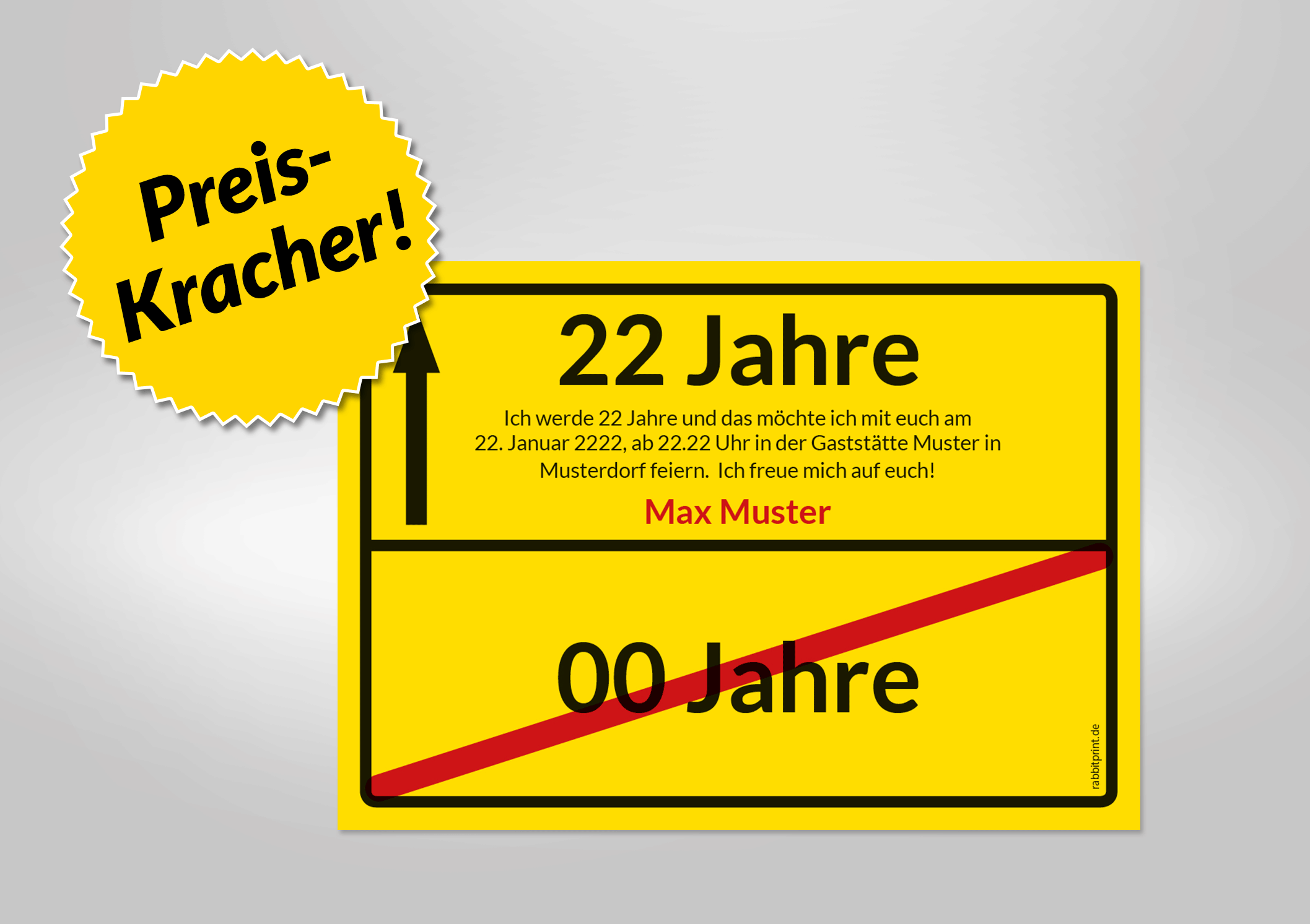 Witzige Einladungskarten zum Geburtstag