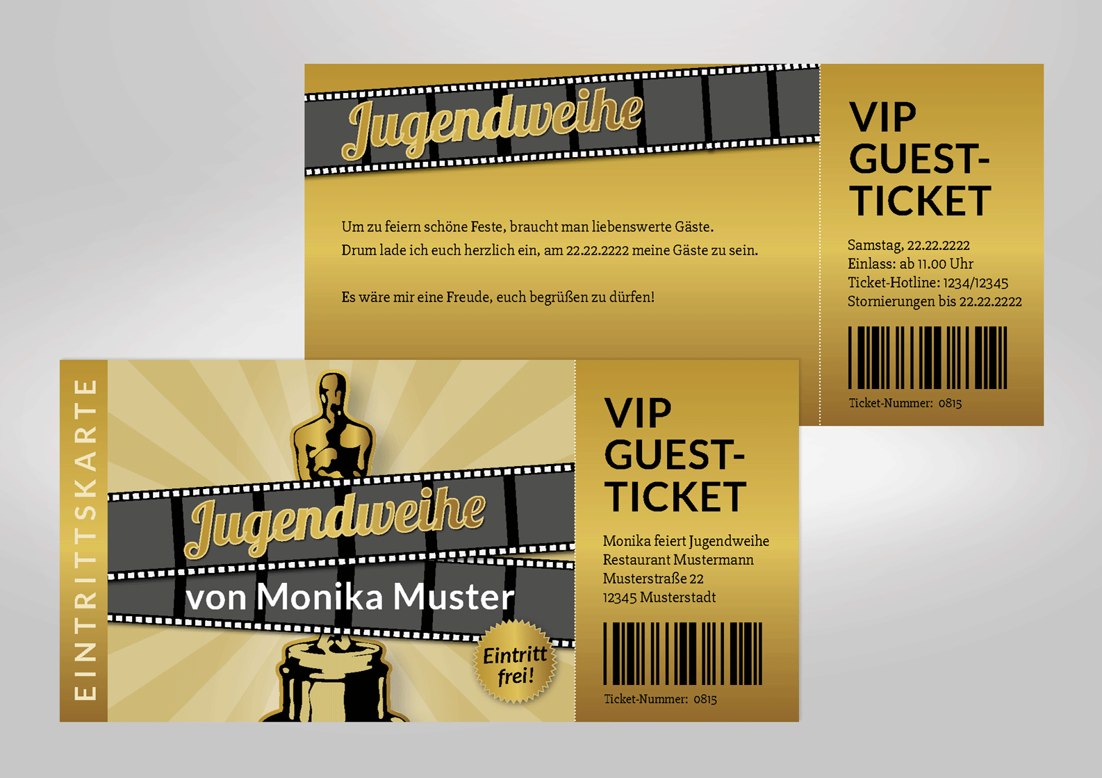 Einladung zur Jugendweihe als VIP-Ticket